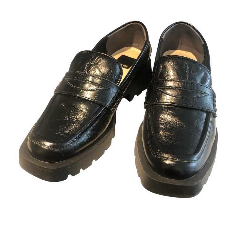 Dolce Vita Elias loafers lug sole crinkle patent size 7